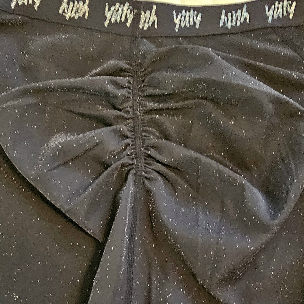 Yitty, black-glittery leggings,  L, NWT/ never worn